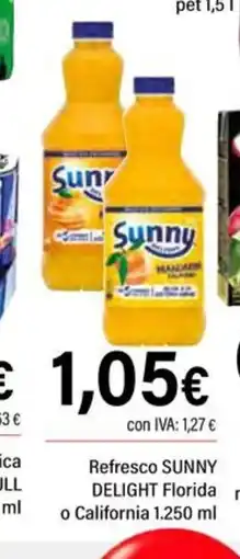 Cash Ifa SUNNY DELIGHT Refresco Florida o California oferta