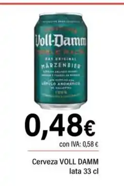 Cash Ifa VOLL DAMM Cerveza oferta