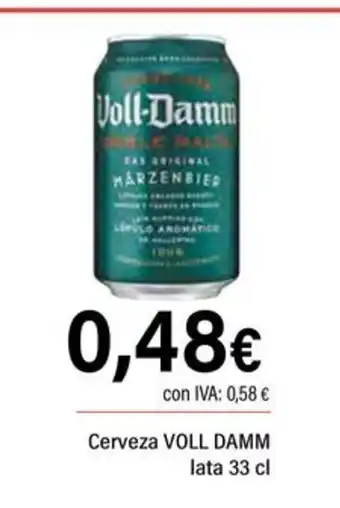 Cash Ifa VOLL DAMM Cerveza oferta