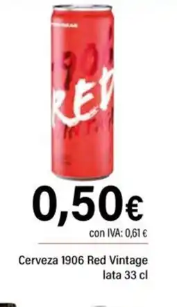 Cash Ifa Cerveza 1906 Red Vintage oferta