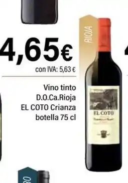 Cash Ifa EL COTO Vino tinto D.O.Ca.Rioja Crianza oferta