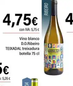 Cash Ifa TEIXADAL Vino blanco D.O.Ribeiro treixadura botella oferta