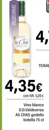 Cash Ifa AS CHAS Vino blanco D.O.Valdeorras godello oferta