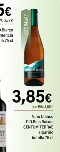 Cash Ifa CENTUM TERRAE Vino blanco D.O.Rías Baixas albariño oferta