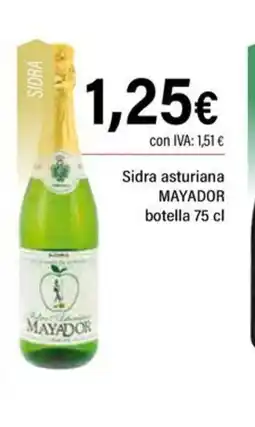 Cash Ifa MAYADOR Sidra asturiana botella oferta