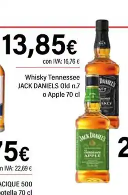 Cash Ifa JACK DANIEL'S Whisky Tennessee Old n.7 oferta