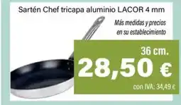 Cash Ifa LACOR Sartén Chef tricapa aluminio 4 mm oferta