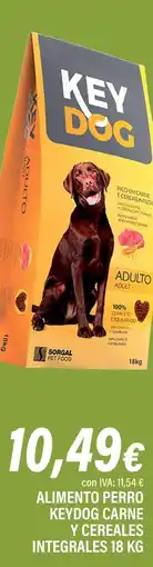 Cash Ifa KEYDOG Alimento perro carne y cereales integrales oferta