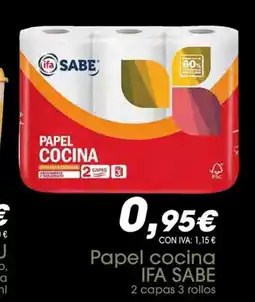 Cash Ifa IFA SABE Papel cocina oferta