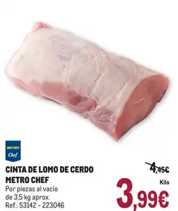 Makro Cinta de lomo de cerdo oferta