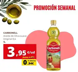 Supermercados Tu Alteza CARBONELL Aceite de Oliva suave Original 0,4 oferta
