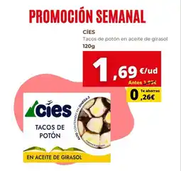 Supermercados Tu Alteza CÍES Tacos de potón en aceite de girasol oferta