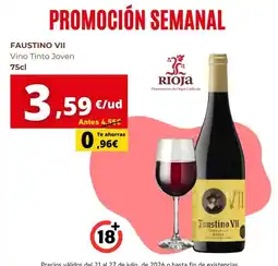 Supermercados Tu Alteza FAUSTINO VII Vino Tinto Joven oferta