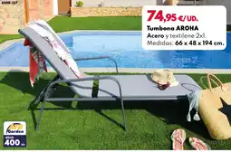BricoCentro ARONA Tumbona oferta
