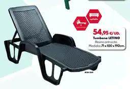 BricoCentro LETINO Tumbona oferta