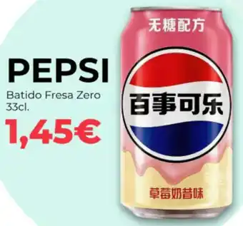 Pepsi Batido Fresa Zero