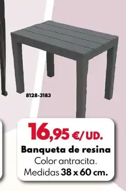 BricoCentro Banqueta de resina oferta