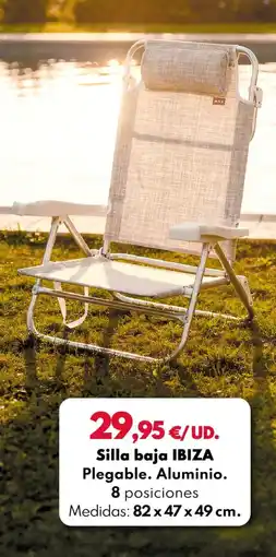 BricoCentro IBIZA Silla baja oferta
