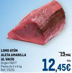 Makro Lomo atún aleta amarilla al vacío oferta