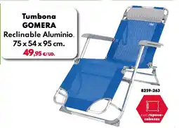 BricoCentro GOMERA Tumbona oferta