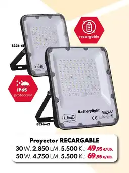 BricoCentro RECARGABLE Proyector oferta