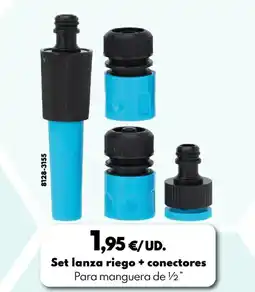 BricoCentro Set lanza riego + conectores oferta
