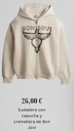 Primark Sudadera con capucha y cremallera de Bon Jovi oferta