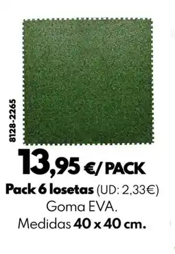 BricoCentro Pack 6 losetas oferta