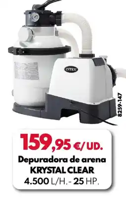 BricoCentro Depuradora de arena krystal clear oferta