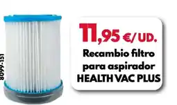BricoCentro Recambio filtro para aspirador health vac plus oferta