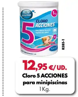 BricoCentro Cloro 5 acciones para minipiscinas. oferta