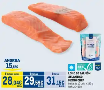 Lomo de salmón atlántico metro chef