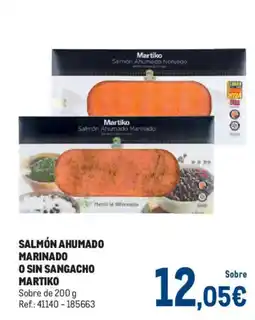 Makro MARTIKO Salmón ahumado marinado o sin sangacho oferta