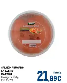 Makro MARTIKO Salmón ahumado en aceite oferta