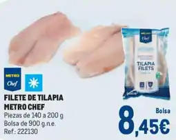 Makro METRO CHEF Filete de tilapia oferta