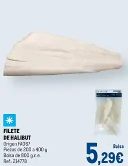 Makro Filete de halibut oferta
