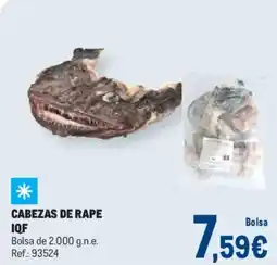 Makro Cabezas de rape iqf oferta