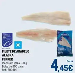 Makro FERRER Filete de abadejo alaska oferta