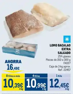 Makro Lomo bacalao extra salgado oferta