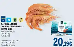 Makro METRO CHEF Gambón a bordo "langostino austral" oferta
