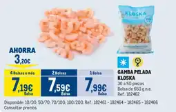 Makro Gamba pelada kloska oferta