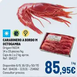 Makro Carabinero a bordo m octogamba oferta