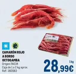 Makro Camarón rojo a bordo octogamba oferta