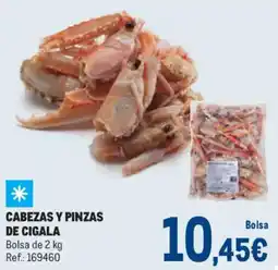 Makro Cabezas y pinzas de cigala oferta