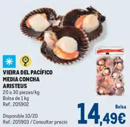 Makro Vieira del pacífico media concha aristeus oferta