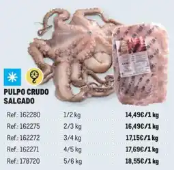 Makro Pulpo crudo salgado oferta