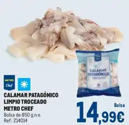 Makro METRO CHEF Calamar patagónico limpio troceado oferta