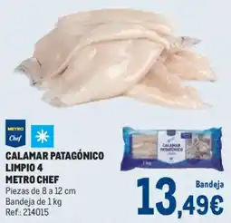 Makro METRO CHEF Calamar patagónico limpio 4 oferta