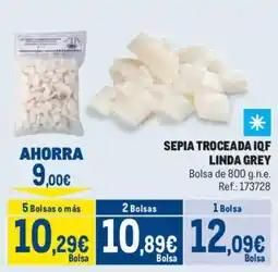Makro Sepia troceada iqf linda grey oferta