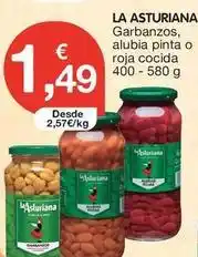 La asturiana - garbanzos, alubia pinta o roja cocida